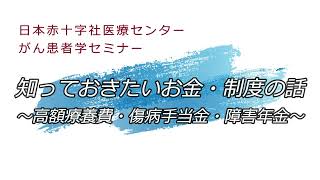 『がん患者学セミナー』知っておきたいお金・制度の話【アーカイブ配信】