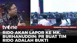 Burhanuddin: Tim RIDO Harus Siapkan Bukti Kuat ke MK | Pemimpin Daerah Terpilih tvOne