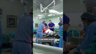 Knee Replacement सर्जरी (surgery) 🇮🇳 |😷OT preparation | DrBerwalortho #shorts #viral #shortsvideo
