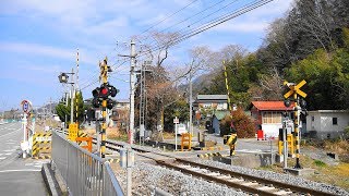 身延線【№259】子之神踏切・通過・走行映像（身延駅⇔塩之沢駅）山梨県南巨摩郡身延町帯金