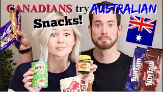 Canadians try Australian Snacks!
