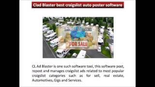 best craigslist auto poster software - Clad Blaster