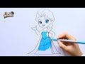 how to draw elsa