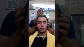 Luke Damant gets $2 head massage in Delhi, India 🇮🇳 #shorts