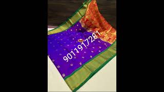 #Yeolapaithani #9011917281  Kadiyal Paithani soft silk Paithani available for order 9011917281