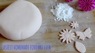 EASIEST HALAL HOMEMADE FONDANT EVER !! - HANAEL CUISNE