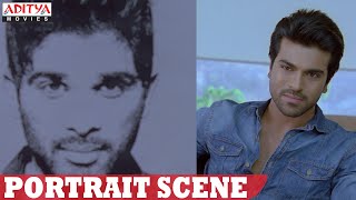 Yevadu Movie || Allu Arjun Portrait Scene || Ram Charan, Shruthi Hasan