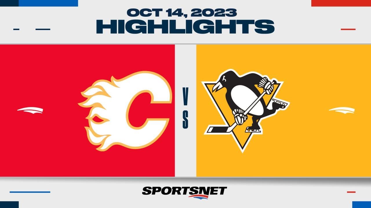 NHL Highlights | Flames Vs. Penguins - October 14, 2023 - YouTube