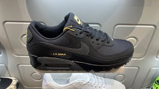 Nike Air Max 90 “Batman” (Black/ Anthracite/ Buff Gold) - Style Code: IB7680-001