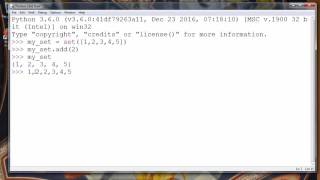 How to Add an Element to a Set in Python programming language