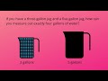 logical reasoning math puzzle with answer filling the jugs