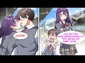 [Manga Dub]The beautiful girl at school was being followed, so I pulled her in, but our lips met...