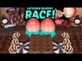 ASMR LEFTOVER DESSERT RACE! MINI KITKAT ICE CREAM, BUBBLY CHOCOLATE, PEACH ICE CREAM, FERRERO 먹방