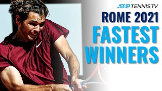 Fastest ATP Tennis Winners | Rome 2021 ⚡️