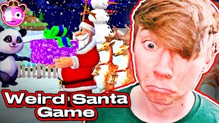 WEIRDEST XMAS MOBILE GAME.. 🎅 | Santa Christmas Infinite Track 🎄