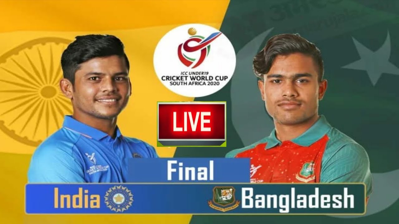 India U19 Vs Bangladesh U19 Live, World Cup Final Match 2020 - YouTube