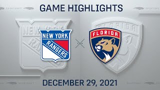 NHL Highlights | Rangers vs. Panthers - Dec 29, 2021