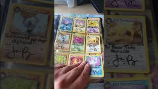 First Ever Full Pokemon Card Set Signed by Jason Paige! #pokemon #pokemoncards #shorts