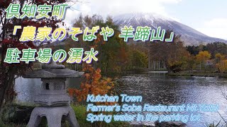 #81 倶知安町 「農家のそばや 羊蹄山」駐車場の羊蹄山の湧水