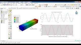 Piezoelectric under a sinusoidal voltage Abaqus