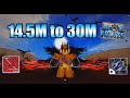 14.5M To 30M Honor Hunting With Cursed Dual Katana | Blox Fruits