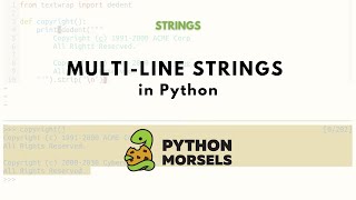 Unindenting multi line strings in Python