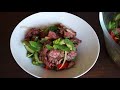 泰式牛肉沙律 烤牛排和香菜 一道清爽的菜 thai beef salad morgane s