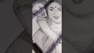 Made this sketch 2years ago✨on MOTHER'S DAY🌸 #ytshorts #artshorts #artvideo #pencildrawing #explore