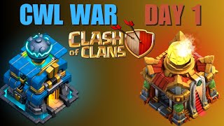 CWL Day 1 OP Attacks  (Clash of Clans 2025)