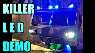 Eachines EAT01 (Fayee FY004A) 6WD Crawler with super clean LED SETUP.!! DEMONSTRATION