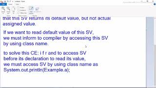illegal forward reference || recursive method ||constructor call. || Core java fundamentals