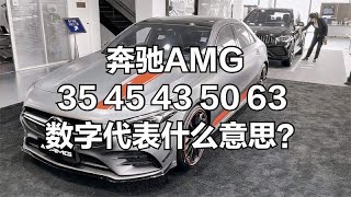 奔驰AMGA35、A45、GLC43、GT50、G63有什么区别？