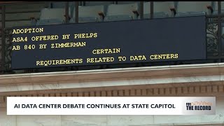 AI data center debate continues at Wisconsin State Capitol