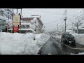 雪の長岡市【車載動画】東宮内～長岡駅東口　2021年1月11日