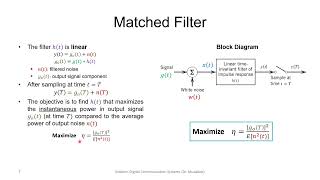 Matched Filters
