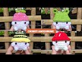 Crochet chonky mushroom with frog hat | Cute and easy amigurumi