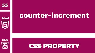 CSS Property : counter-increment explained !