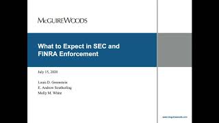 What to Expect in SEC and FINRA Enforcement
