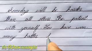 Very neat and clean writing with Ballpoint|Cursive handwriting with Ballpoint|ball pen handwriting.