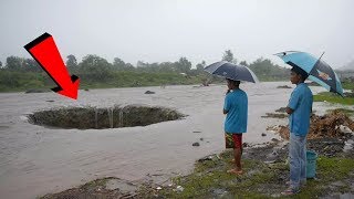 Warga Gempar !! Tiba² Air Sungai Hilang Akibat Munculnya Sumur Misterius Di Sungai!!