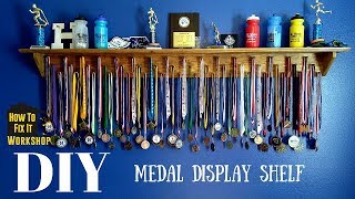 Simple DIY Medal/Sport Display Shelf