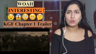 DAMN ! First time watching KGF Chapter 1 Trailer Hindi | Yash | Srinidhi - Bollywood REACTION