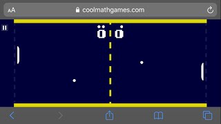 Playing Retro Ping Pong | Cool Math Games