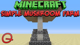 Minecraft: Simple Mushroom Farm (Quick) Tutorial