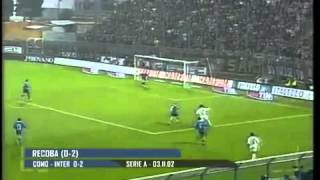 Serie A 2002/2003 Como vs Inter 0-2 Vieri Recoba