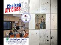 chelsea artclass juritaart children painted picasso girlonaball