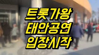 트롯가왕, 태안 콘서트, 아기다리 고기다리던 드디어 입장시작