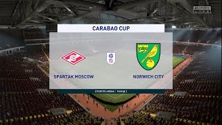 Спартак - Норвич 3 Раунд Кубка Карабао Англии по футболу 23-24 FIFA 21 PS5