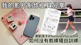 我的影片制作工具分享｜運動員BehindTheScene｜如何沒有教練獨自訓練到現在