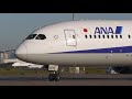 4k special movie apron area and ana 787 s arrival at tokyo haneda airport terminal 3 羽田空港